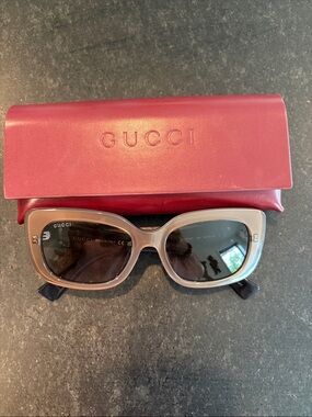 Gucci GG1979SK brown/black Women's Sunglasses with Red Case